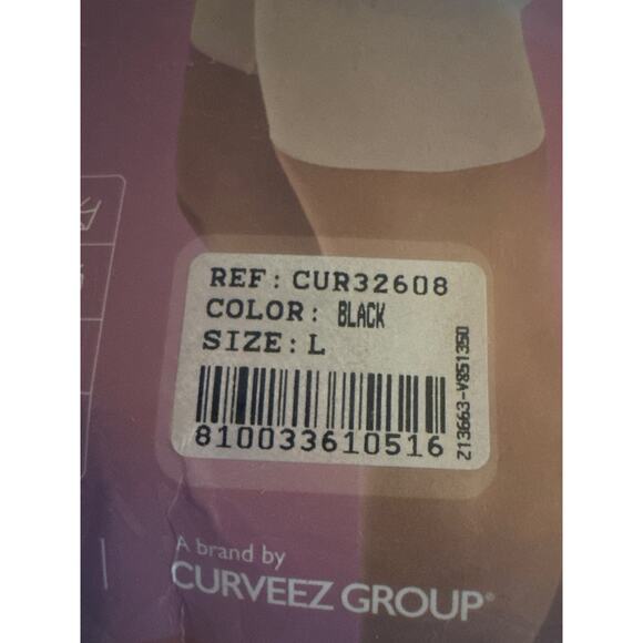 Brand New Curveez Women's Large Black Comfort Full Body Shapewear One Piece - Picture 8 of 10